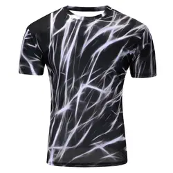 Футболка мужская новейшая футболки с 3D-принтом Мужская Повседневная рубашка Фитнес футболка футболки топы