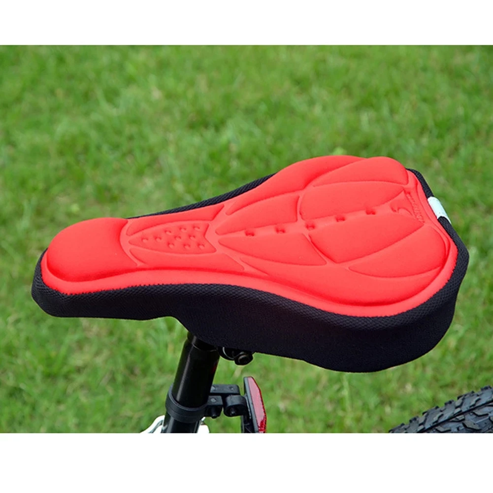 Bicycle saddle bicycle saddle cover bicycle seat cover bicycle seat cushion bike riding cushion MTB mountain bike cycling thickened extra comfort ultra soft silicone 3D gel pad cushion cover bicycle saddle seat 4 colors