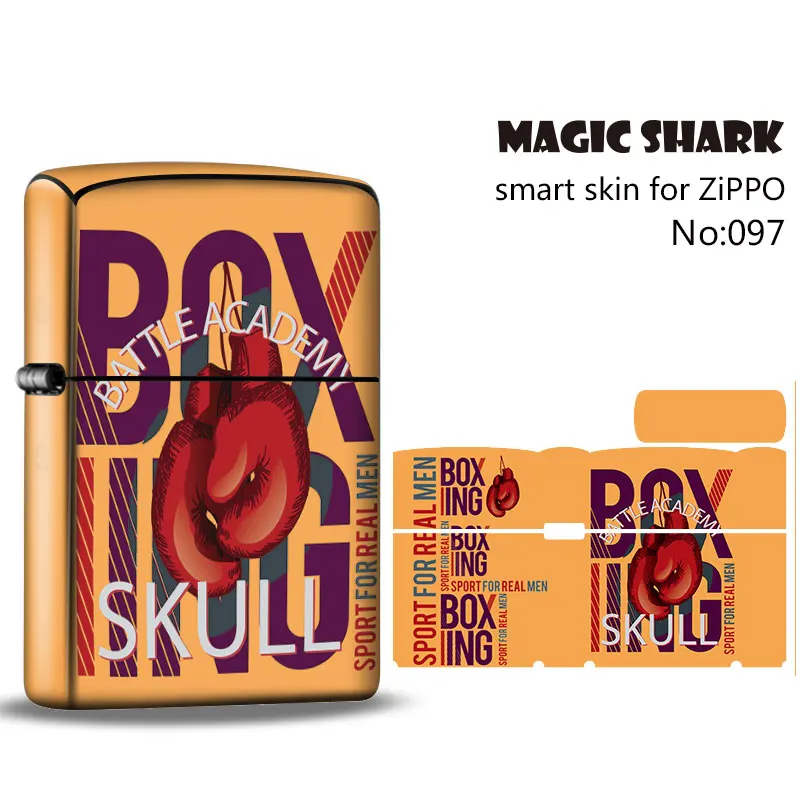 Чехол пленка Magic Shark Moon Sun Zimbie с черепами в стиле панк 3 м ПВХ стикер для зажигалки