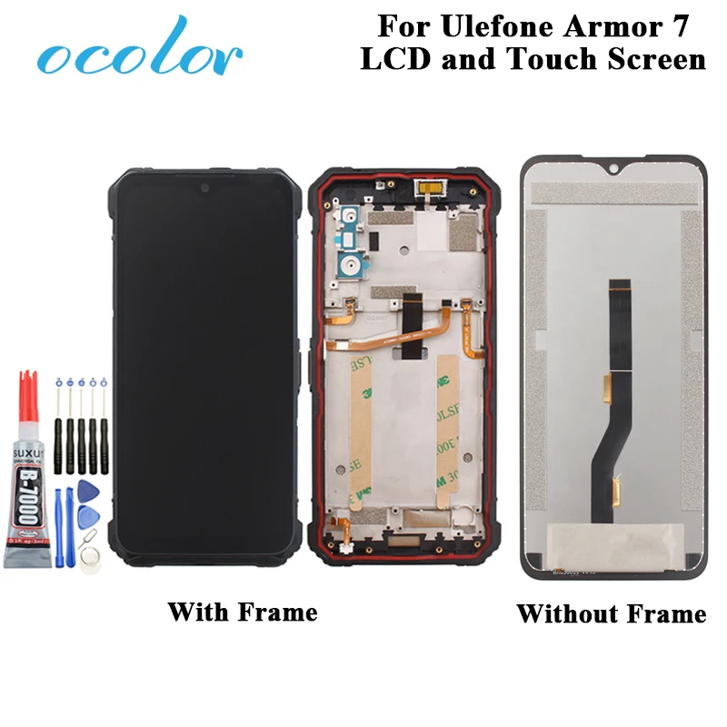 For Ulefone Armor 7 LCD Display and Touch Screen 6.3 inch+Frame Assembly Replacement Android 9.0 Phone | Мобильные телефоны и
