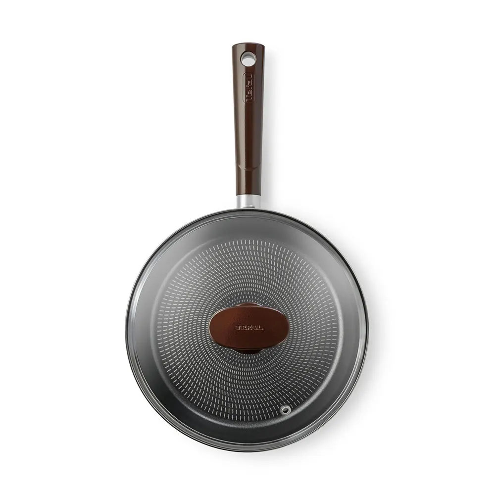 Casseroles& Ishinabes TEFAL 04182224 pan stew-pan with lid Aluminum Alloy With Pot Tendance Brownie Kitchen cookware Brown