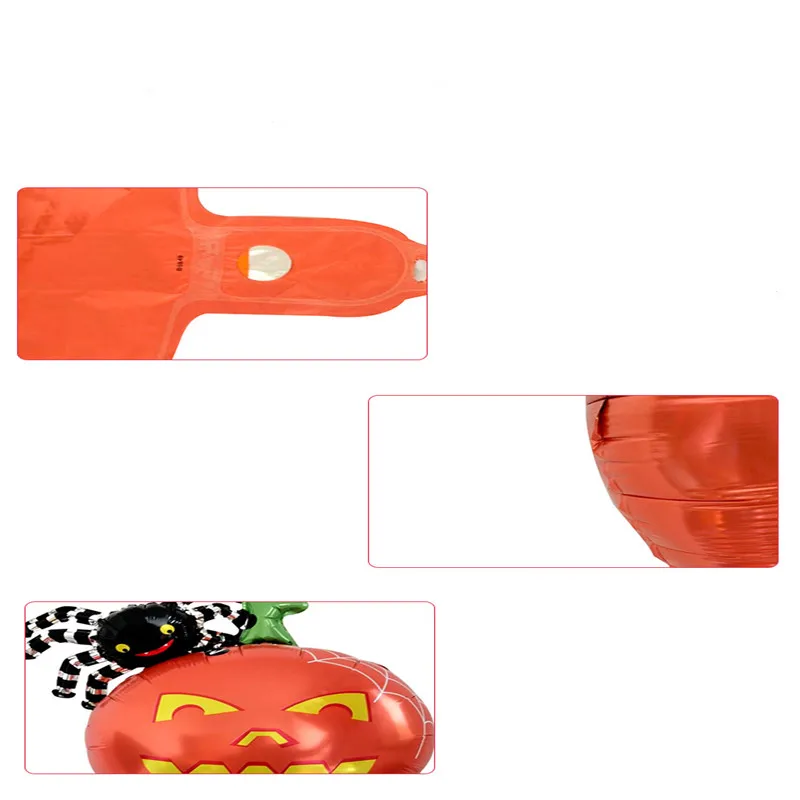 Hoomall Halloween Skull Spider Eyes Pumpkin Balloons Set Aluminum Film Balloons Decorations for Festival Party Supplies