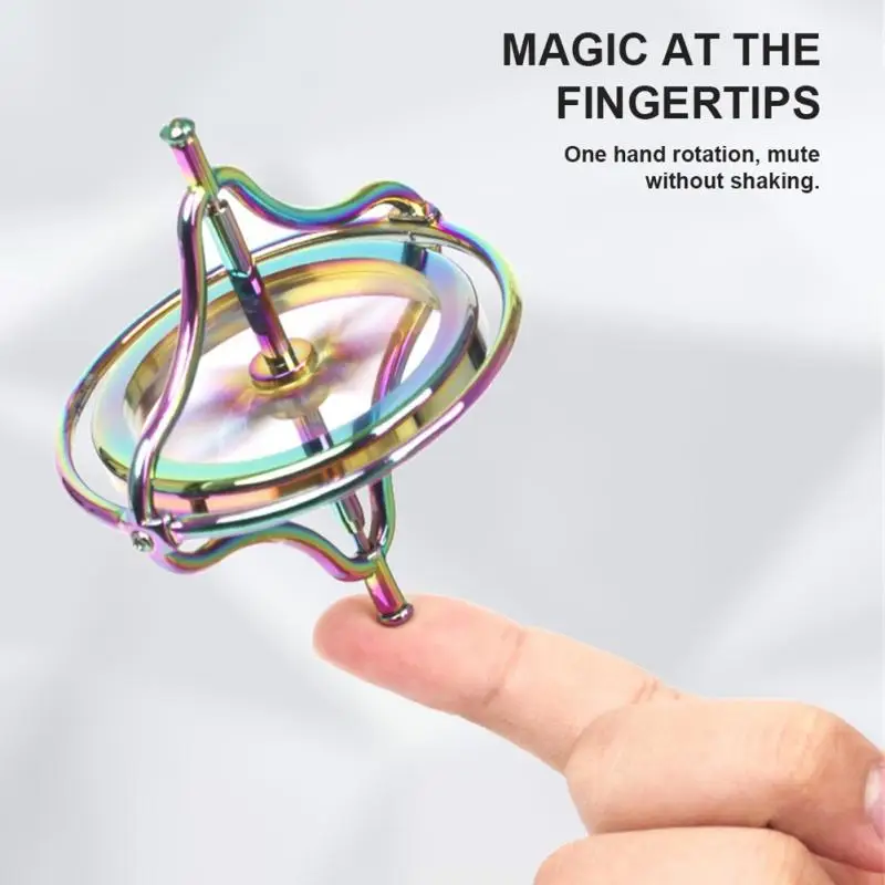 Creative Educational Finger Gyroscope Gyro Pressure Relieve Classic Toy 