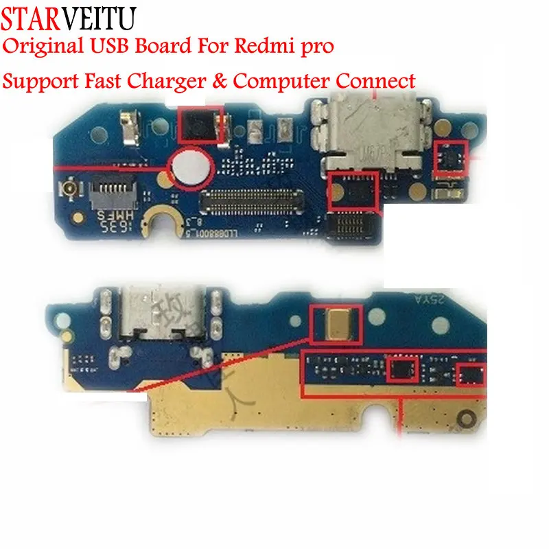 STARVEITU оригинальная USB плата для Xiaomi Redmi Pro зарядное устройство детали с микрофоном