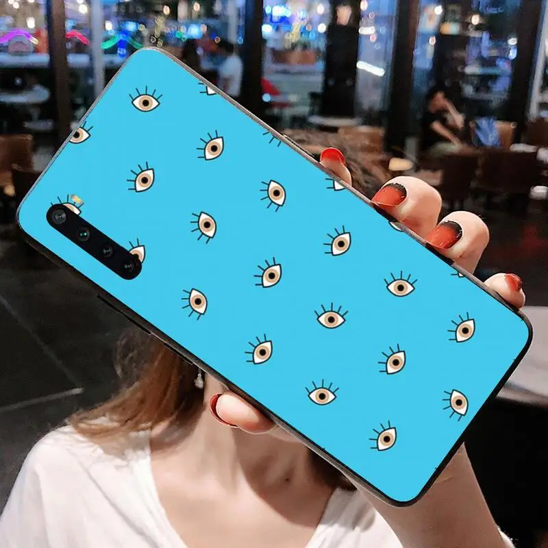 leather case for xiaomi Fashion Evil Eyes Phone Case for Xiaomi Mi Note 10 Lite Mi 9T Pro xiaomi 10 10 CC9 Pro 9SE xiaomi leather case custom Cases For Xiaomi