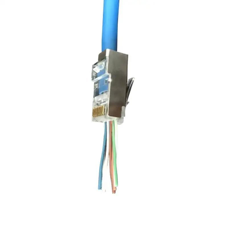 

100Psc Cat6 FTP RJ 45 Connector 8P8C Modular Lan Cable Head Plug Cat 6 Crimp Network RJ 45 Connector for Ethernet
