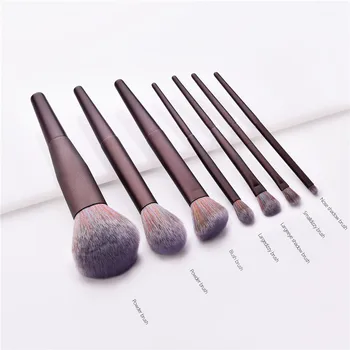 

7Pcs Makeup Brushes set Purple For Foundation Cosmetic Powder Blush Eyeshadow Blender Beauty Make Up Brush Set T07065