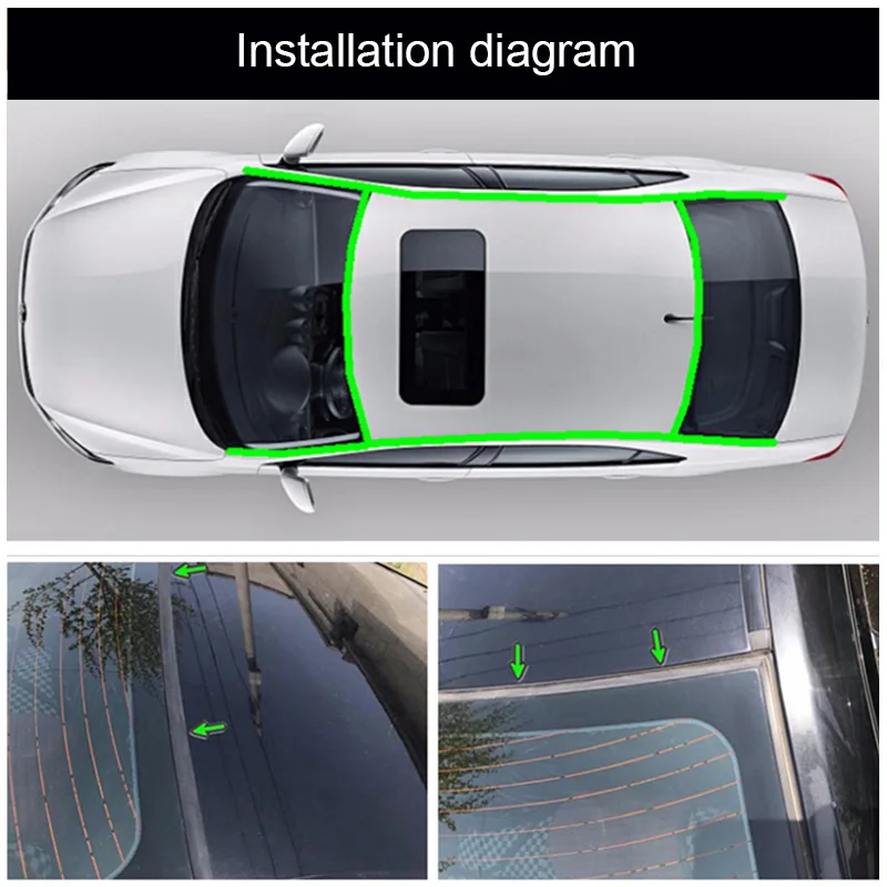 2m Auto-dichtungsstreifen, Kartensteckplatz, Gummidichtung, B