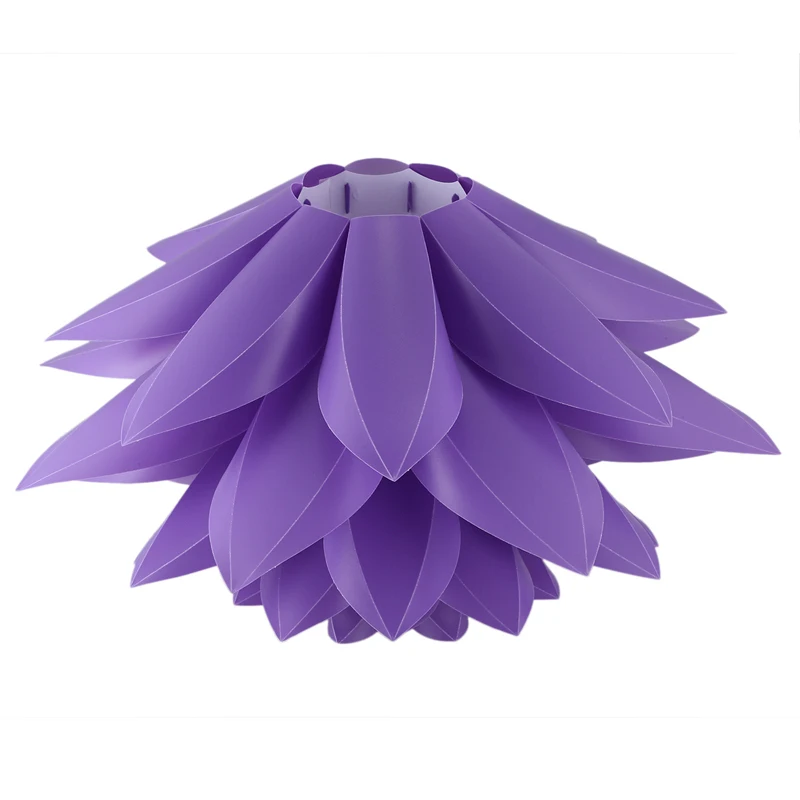 DIY Lotus абажур IQ PP потолочный светильник абажур-подвесной светильник, абажур для рождественской гостиной Декор Светильник ing, диаметр: 53 см(фиолетовый