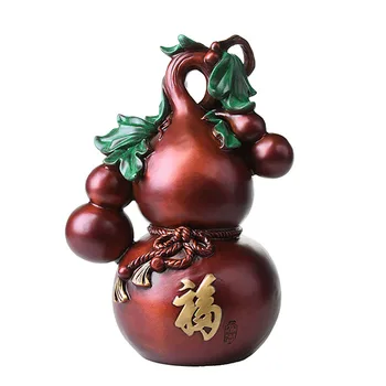 

MOZART Gourd Decoration Lucky Pure Copper Fuzi Gourd Decoration Living Room Tv Cabinet Home Decoration Color Chinese