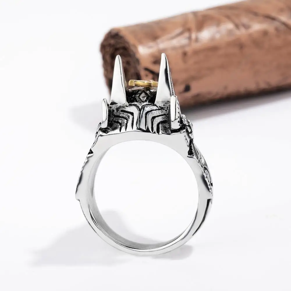 OPK властное творческое кольцо Anubis Египетский крест титановая сталь мужское кольцо в стиле панк ручная одежда