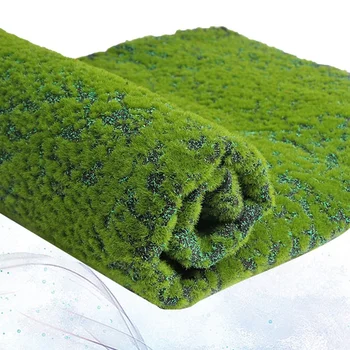 

Artificial Moss Lichen Simulation Fake Green Plants for Home Garden Patio Decoration (Red Point)