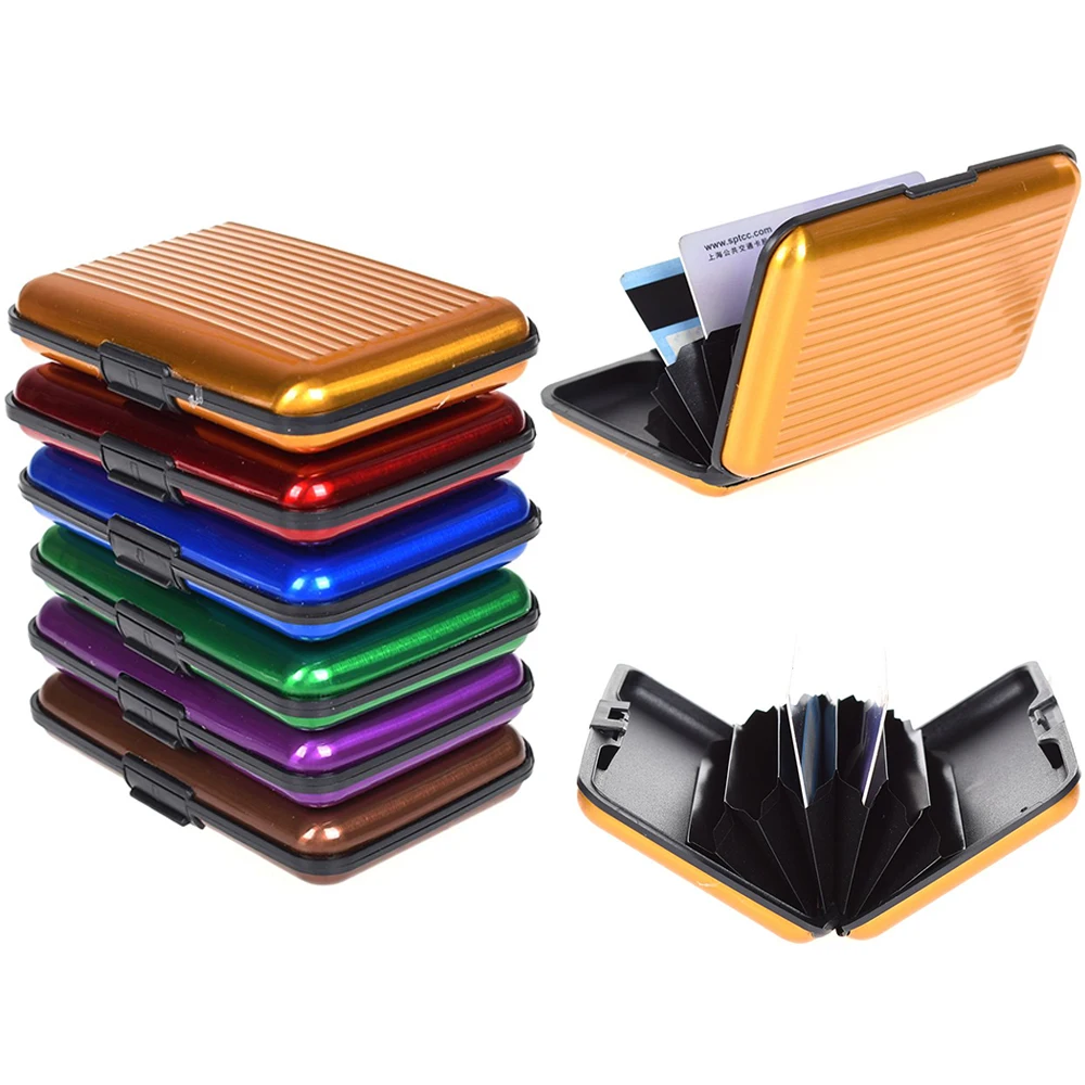 Credit Cards Holder ID Card Case Aluminum Metal Waterproof Bank Card Protection Holder Case Men Women Wallets wallet card holder,credit card wallet,credit card holder,card holder,card wallet,id card case,business card holder,id card holder,document card wallet,wallet card bag