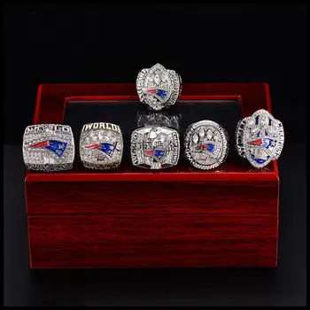 

UUNICO England Patriot 2004 & 2001 & 2016 & 2003 & 2014 & 2017 championship ring