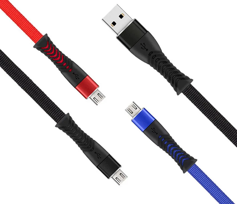 USB кабель для быстрой зарядки 2,4 A для iPhone 11 XS Max XR Xiaomi huawei, нейлоновый кабель type C Micro Android, USB кабель для быстрой зарядки 1 м