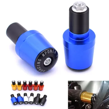 

Universal Motorcycle Handlebar Grips End Handle Bar Cap Balanced Plug CNC 7/8"22MM motorbike grips moto parts free shipping