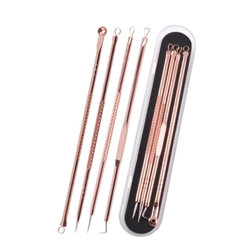 

4 Pieces Women Beauty Pimple Blemish Comedone Acne Needle Extractor Remover Tools Deep Cleansing