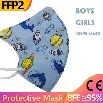 

3-12 Old KN95 Cat Mermaid Face Mask Kids Dust Mask Children Protective Mask Boys Girls FFP2 Mascarillas FFP3 Filter Mask