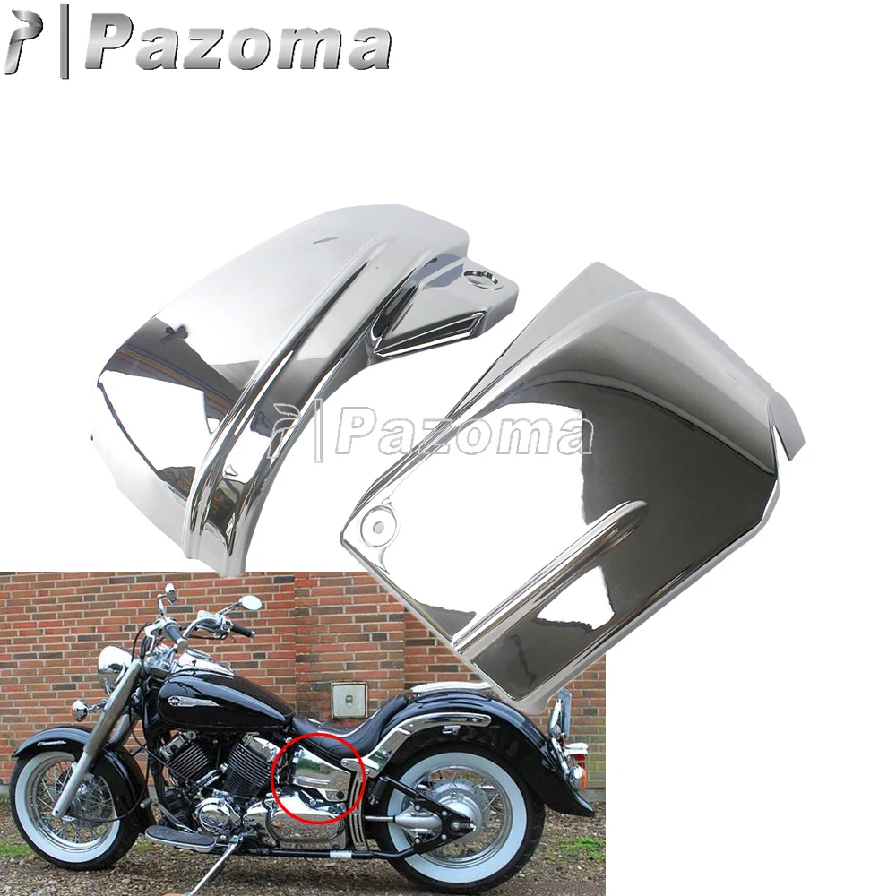 Боковые крышки аккумулятора мотоцикла для Yamaha V Star 650 DragStar XVS XVS650A Классическая