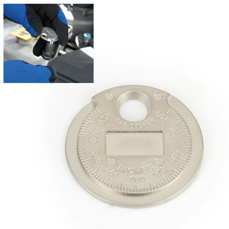 

New Spark Plug Gap Auto Clearance Tool Gauge 0.02''-0.10'' Flexible Accessories Gap Gapper Feeler CL Spark Plug Gap Replacement