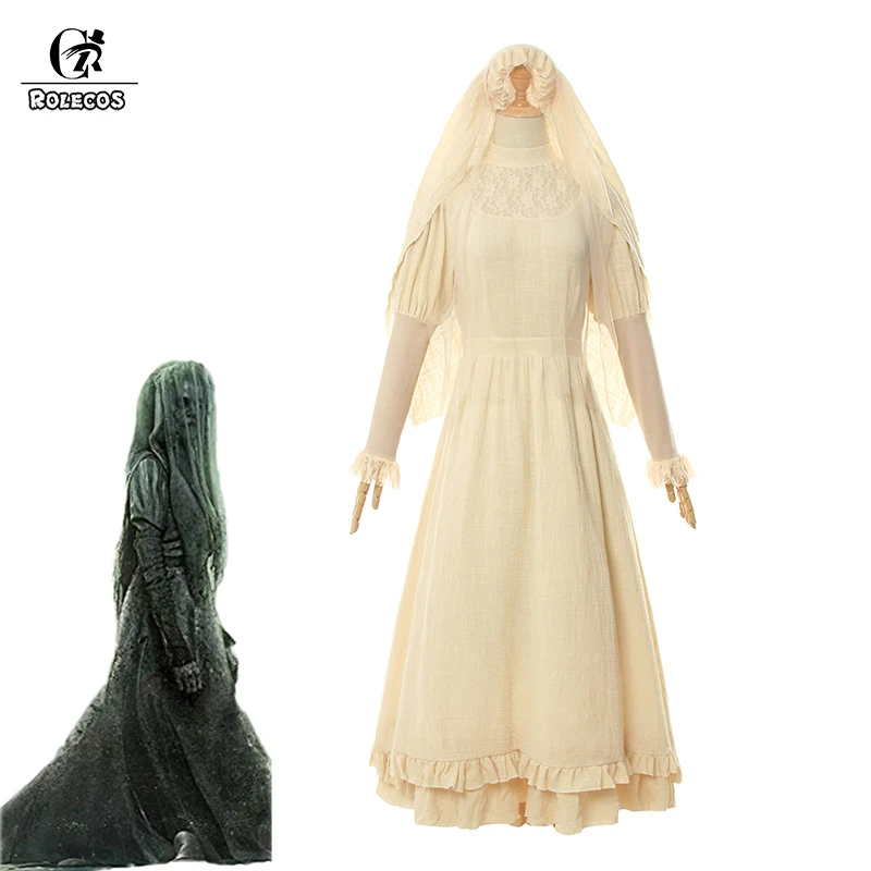 ROLECOS The Curse of La Llorona косплей костюм женский для косплея длинное платье на Хеллоуин