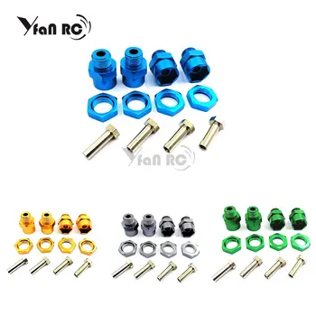 

Free Shipping 4PCS Aluminum Alloy HSP 12mm To 17mm Wheel Hex Hub Conversion Adapter for 1/10 RC Car and Upgrade 1:8 tires YF0231