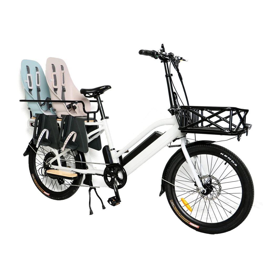 Ebike 24 дюймов 48V750W грузовой Ebike с задней ступицей двигателя и 500C красочный дисплей для семьи или UberEats доставки/uberEats