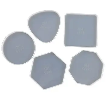 

DIY Irregular Coasters Epoxy Resin Mold Silicone Tray Fluids Artist Tea Mat Mold