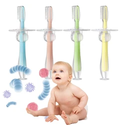 Brosse à dents en Silicone souple pour bébé, accessoire de soins buccaux pour enfants, outil de formation pour les dents de lait, 1 pièce 