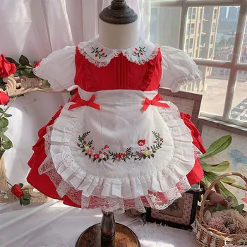 

Baby Gir Vintage Spanish England Turkey Lolita Ball Gown Princess Dress for Girls Casual Party