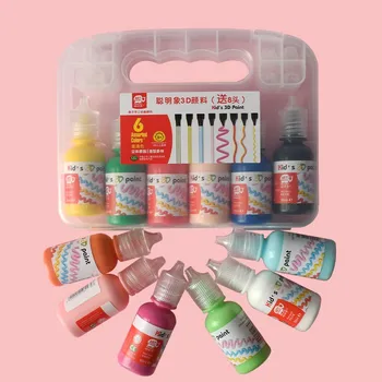 

Three-dimensional 3D paint does not fade and waterproof DIY hand-painted hook line paint for hand-painted glass ceramic painting