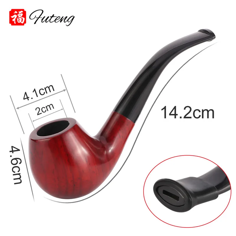 Smoking Pipe Set Accessories 9MM Filter Red Sandalwood