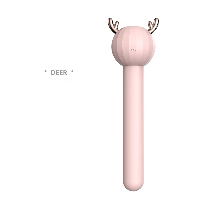 Pink Deer Battery Универсальный увлажнитель воздуха с милым медведем, оленем, 2 в 1, USB, арома-масло, диффузор, портативный нано-спрей, мистер для путешествий, отеля, офиса, дома - Цвет: Pink Deer Battery