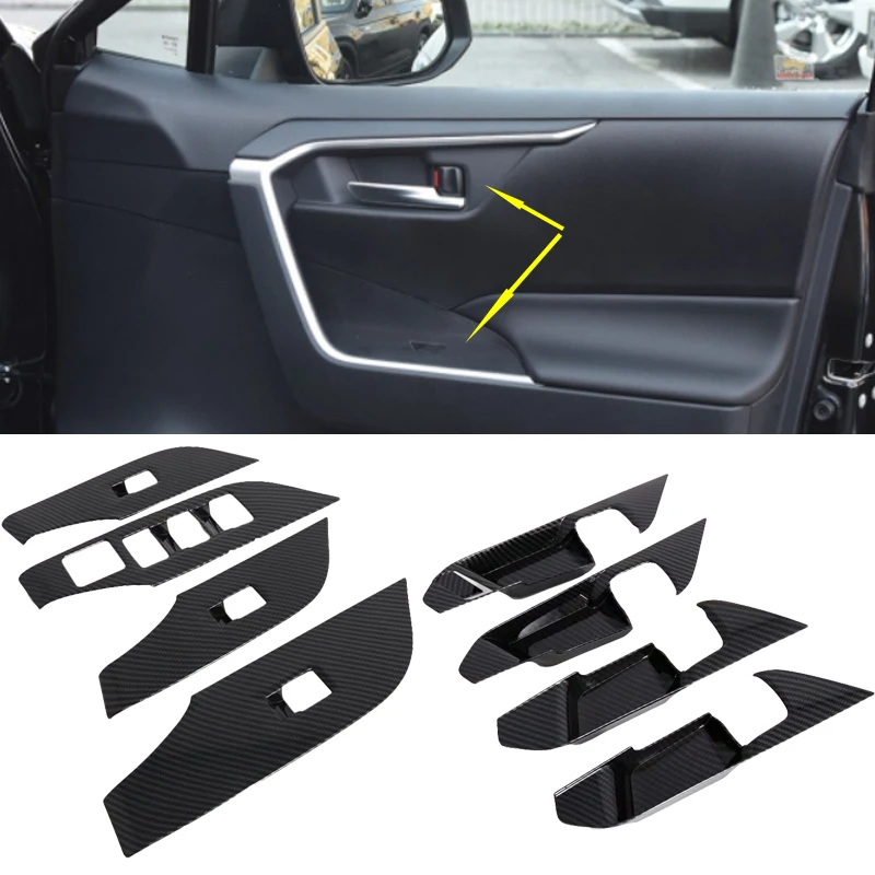 

For Toyota RAV4 RAV 4 XA50 2019 2020 Right Hand Drive RHD Door Armrest Window Lifter Glass Switch Button Cover Trim Styling