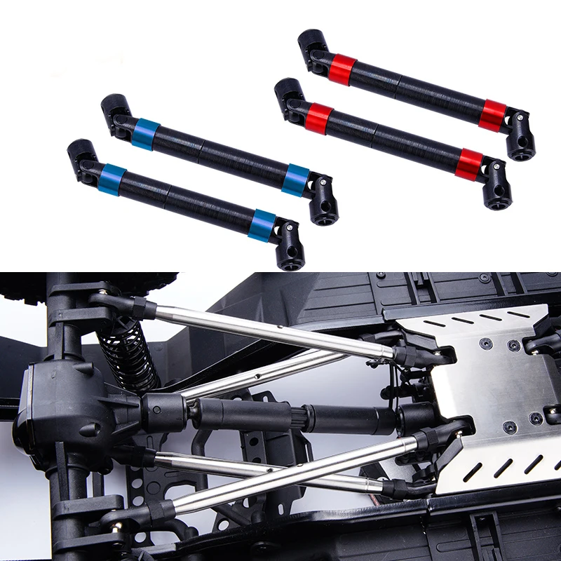 Metal Front/Rear CVD Shaft for AXIAL 1/6 SCX6 JEEP JLU WRANG LER 4WD