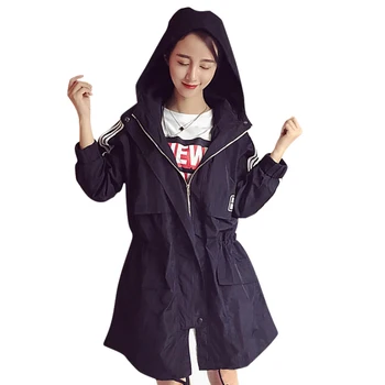 

Women Autumn Winter Warm Long-sleeved Hooded Coat Cotton Jacket Solid Color Coat Thin Section Tops New