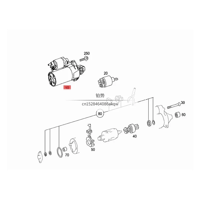 Автомобильный стартер двигателя W171 SLK200 W204 C280 W207mer КНИ ССО enzW212 E350 W216 W221 W230 SL500 запуска двигателя