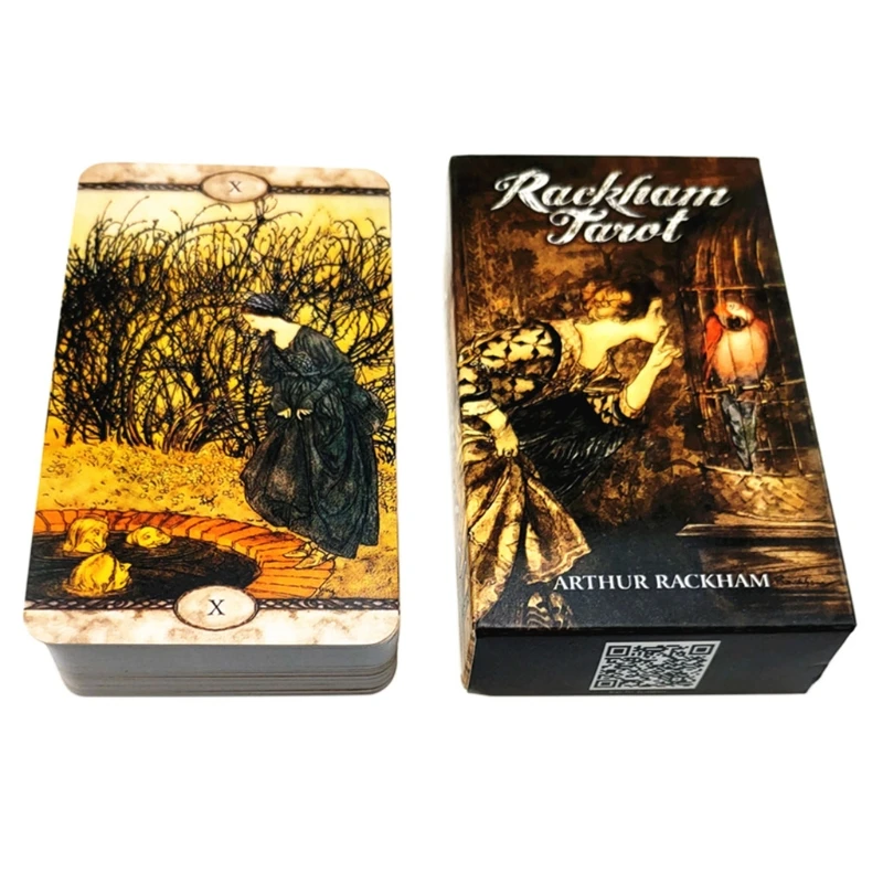 

78-Card Deck Rackham Tarots Divination Fate Oracle Cards Family Party Board Game English Version