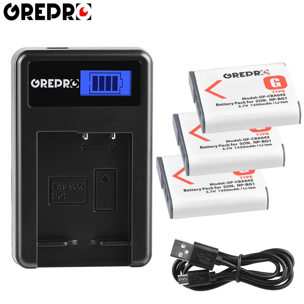 Batteria O Caricatore NP-BG1 Per Sony CyberShot – Scegli Tu! – 1000mAh – Garanzia 1 Anno