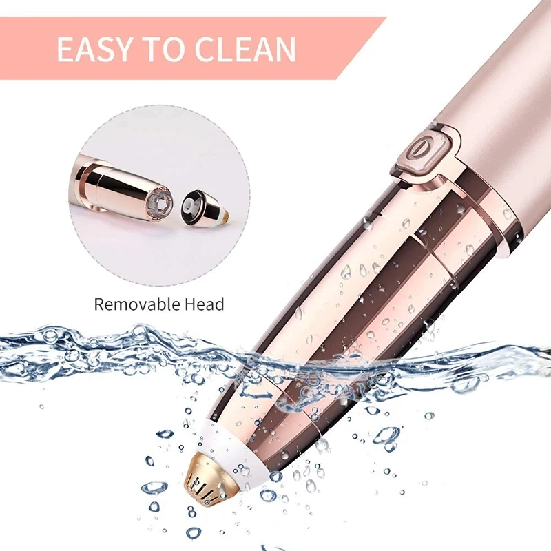 Portable Mini Eyebrow Trimmer  Pen Electric Eyebrow Razor Shaver Painless Eye Brow Eyebrow Epilator Women Facial Hair Remover 1