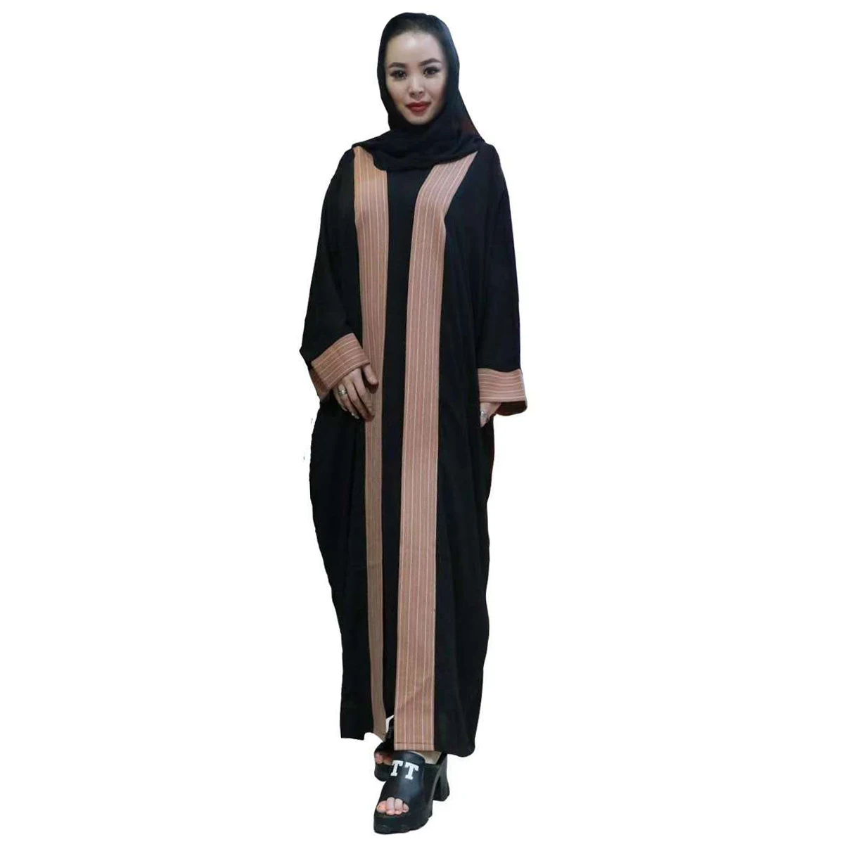 Мусульманский костюм Абая Дубаи принт кардиган кимоно Рамадан Исламская одежда кафутан Турция