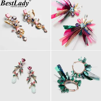 

Best lady Trendy Sequins Drop Earrings for Women Wedding Metal Geometric Girls Party Earrings Statement Earring Christmas Gift