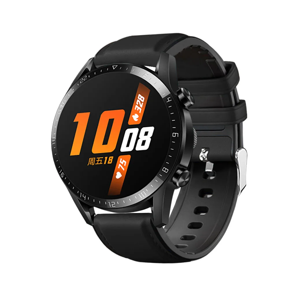 35# кожаный ремешок для huawei Watch GT2 46 мм кожа+ Силиконовый ремешок для часов Ремешок для huawei Watch GT2 46 мм Замена