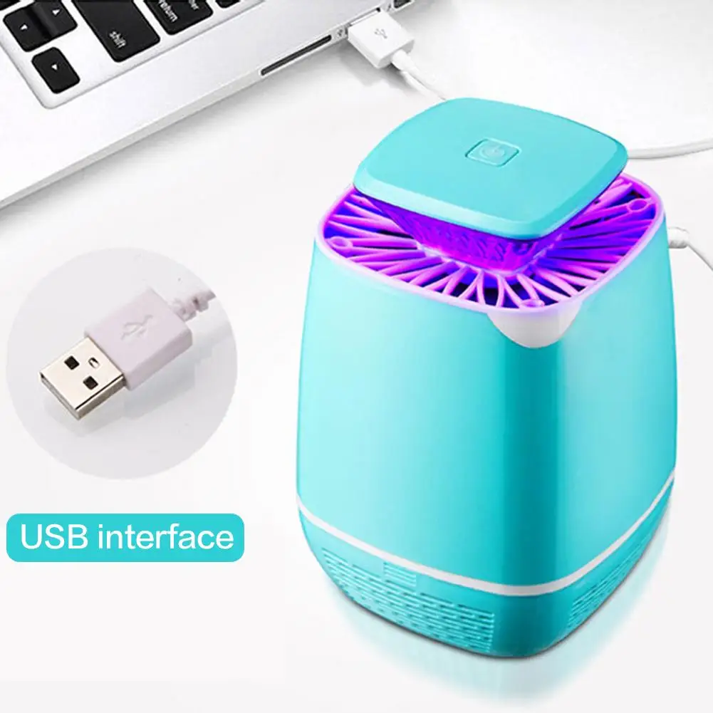 USB Электрический Противомоскитный репеллент без излучения фотокатализатор Летающий убийца насекомых лампа 8 шт. светодиодный комаров убийца лампа товары для дома