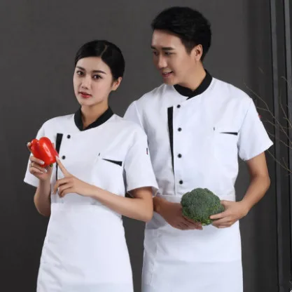 

new Denim Fabric Chef Jackets restaurant uniforms shirts long sleeves restaurant uniform chef clothes hotel uniform chef coat