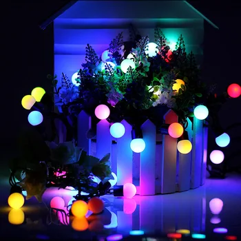 

10pcs 10m 100LED Mini Ball LED String US/EU 110V/220V RGB Twinkle Color Change Warm White Waterproof for Wedding/Party/Garden
