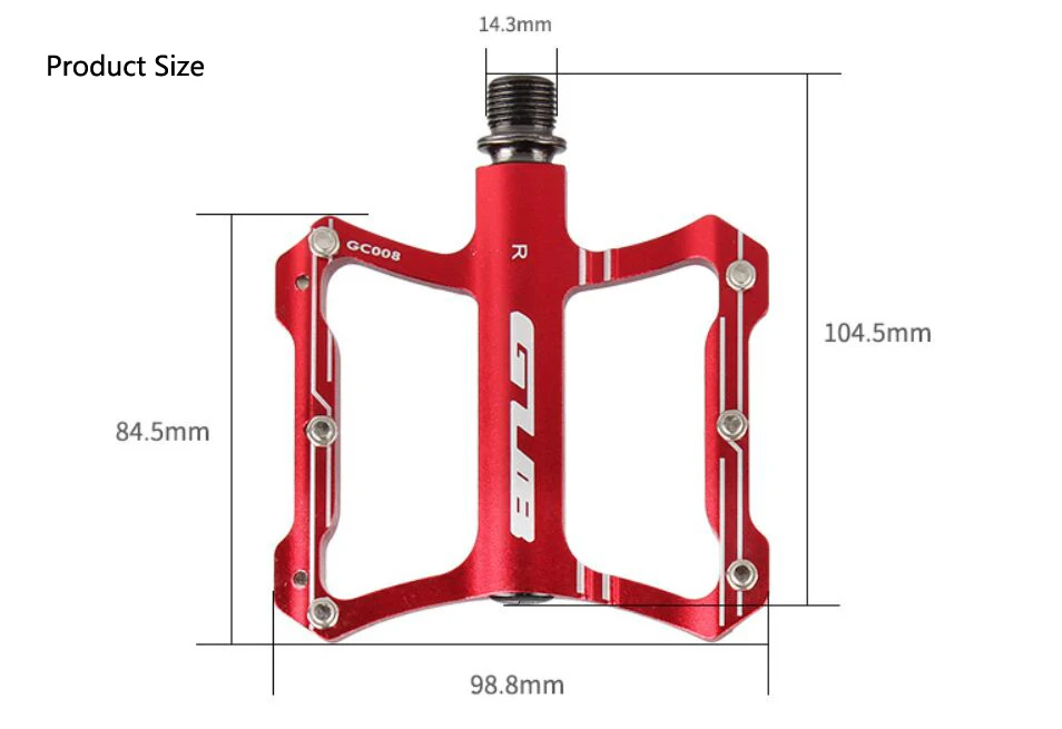 GUB педаль для велосипеда UD+ 2 подшипника с ЧПУ для горного велосипеда MTB, велосипедные педали, закрытые педали, противоскользящие сверхлегкие аксессуары, велосипедные запчасти