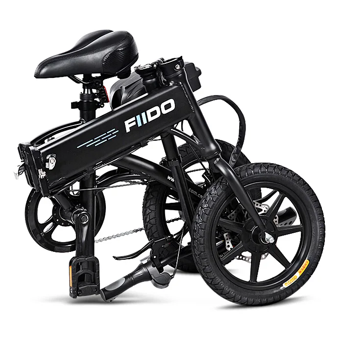 Fiido D1 Folding Electric Bike Two Wheels Electric Bicycle 14 Inch 36V 250W Mini Adults Electric Scooter With Seat
