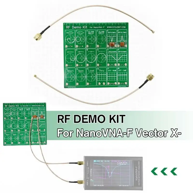 Аттенюатор RF тестовый фильтр кабель RF демонстрационный комплект тестовая плата векторный сетевой анализатор печатная плата фильтр аттенюатор для VNA-F нановна