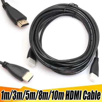 

50pcs HDMI Cable 1m 2m 3m 5m 10m Male To Male Gold Plated HDMI 1.4V 1080P 3D for PS3 Projector HD LCD TV Computer Cable